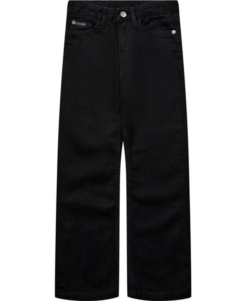 Calvin Klein MR Straight Clean Black RGD DNM Str 10 - Clean Black Rgd Jeans hos Magasin