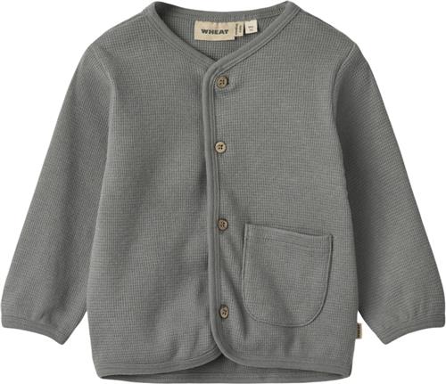 Se Wheat Sweat Cardigan Toto Str 74/9m - Stormy Blue Sweatshirts Bomuld hos Magasin ved Magasin