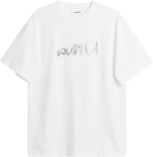 Se Soulland KAI Dollar Tshirt Mand Hvid Kortærmede T-shirts Str M/L - Bomuld hos Magasin ved Magasin