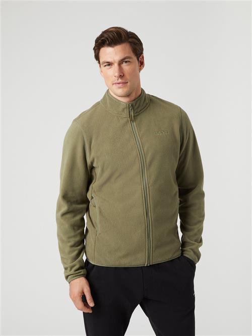 Se Björn Borg Borg Full ZIP Fleece Mand Deep Lichen Green Fleece Str XL - hos Magasin ved Magasin