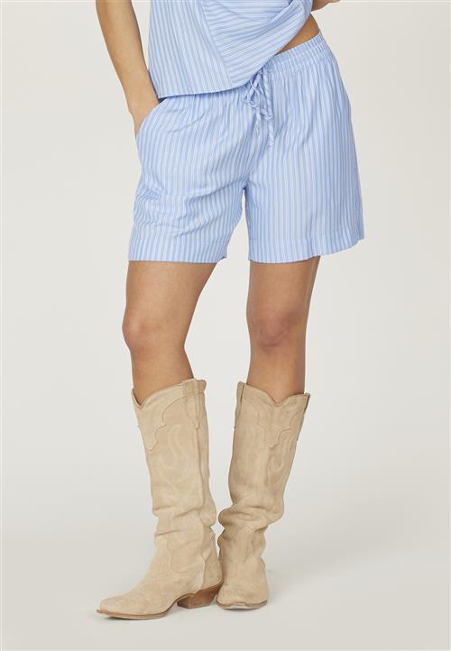 Se SisterS Point Ellasho11 Kvinde Blue Stripe Casual Shorts Str S - hos Magasin ved Magasin