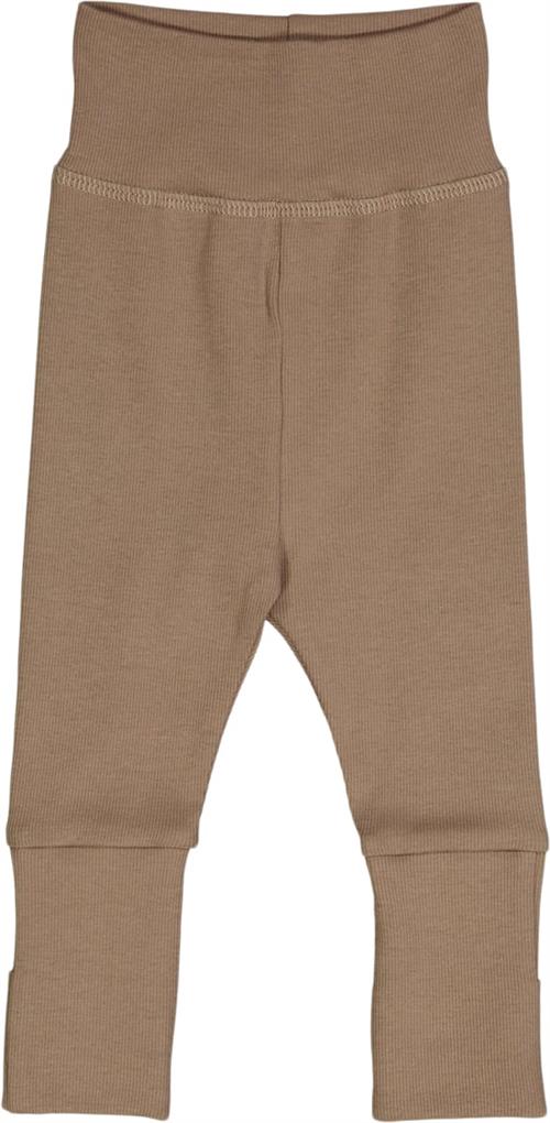 Se Müsli by Green Cotton Rib Pants Str 62 - Walnut Bukser Bomuld hos Magasin ved Magasin