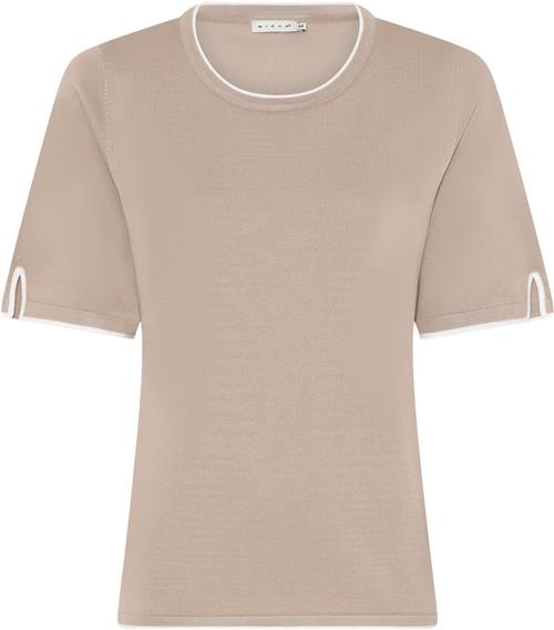 Se Micha BB Jumper_ Bbviscoseknitw.Edge Kvinde Camel Kortærmet Strik Str XL - hos Magasin ved Magasin