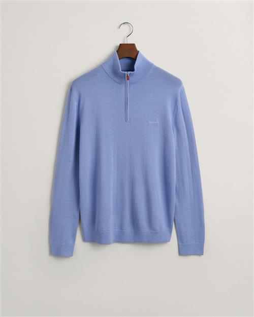 Gant Extrafine Merino Wool Half ZIP Mand Gentle Blue Turtlenecks Str L Merino - hos Magasin