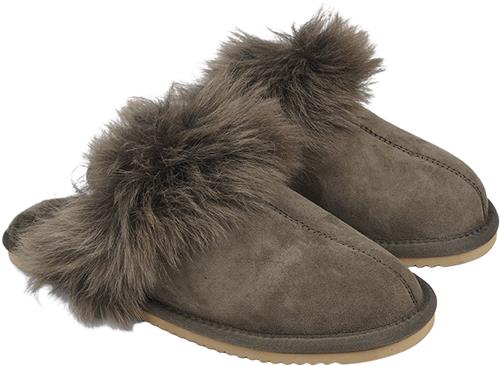 Se Lovelies Vigra Shearling Slippers Kvinde Army Hjemmesko Str 41 - Uld hos Magasin ved Magasin