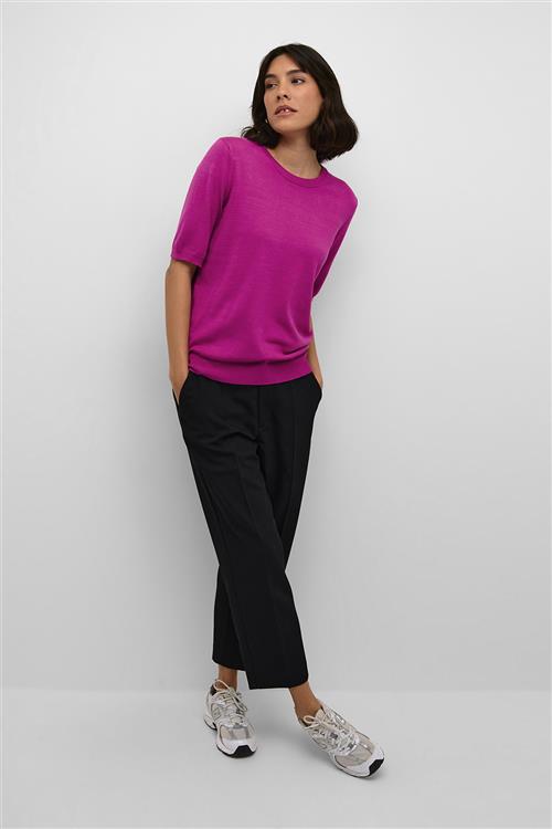 Se Kaffe Kalizza Oneck Pullover Kvinde Festival Fuchsia Sweaters Str L - hos Magasin ved Magasin