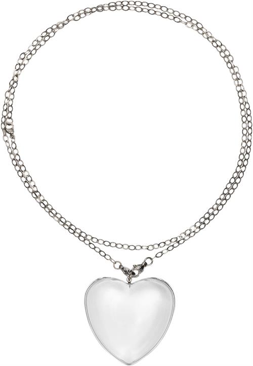 Se The Good Statement Small Heart Link Bracelet / Silver OZ - Kædearmbånd Med Vedhæng hos Magasin ved Magasin