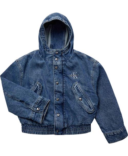 Calvin Klein Denim Hooded Jacket Str 16 år Denim - 1a4 Jeans hos Magasin