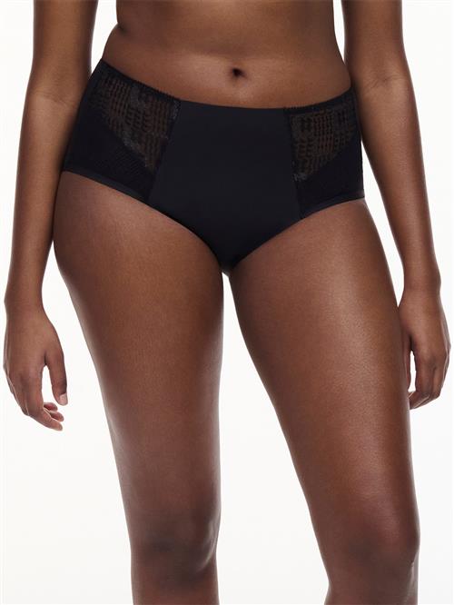 Chantelle Intrigue High Brief Højtaljede Trusser Str 44 - hos Magasin