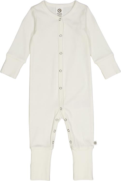 Se Müsli by Green Cotton Rib Bodysuit Str 68 - Balsam Cream Heldragter Bomuld hos Magasin ved Magasin