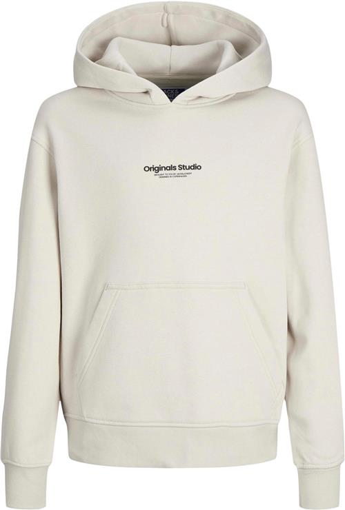 Jack & Jones Jorvesterbro Sweat Hood Noos JNR Str 176 - Moonbeam/loose Sweatshirts hos Magasin