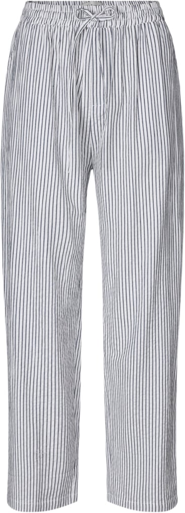 Lollys Laundry Billll Pants Kvinde Stripe Bukser Med Brede Ben Str S - Bomuld hos Magasin