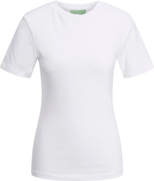 Se JJXX Jxbelle Tight SS TEE JRS Noos Kvinde Bright White Kortærmede T-shirts Tight Fit Str XS - hos Magasin ved Magasin