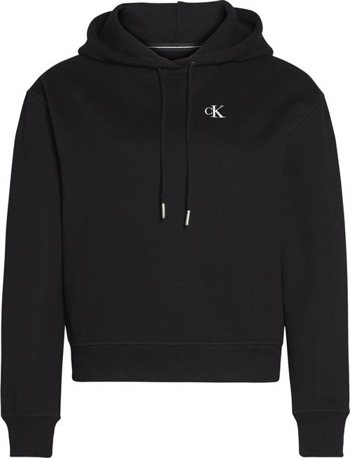 Calvin Klein CK Embroidery Hoodie Kvinde Bae Hættetrøjer Str L - hos Magasin