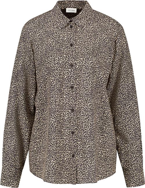 Gerry Weber Blouse 1/1 Sleeve Kvinde Black/beige Mini Leo Toppe Str 42 - hos Magasin