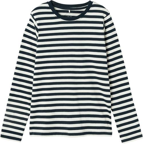 Name It Nkmsalmo Nreg LS TOP Noos Str 122/128 - Blå Langærmede T-shirts hos Magasin