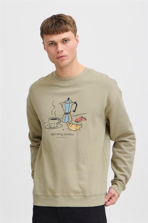 !Solid Sdmulder Mand Laurel Oak Sweatshirts Regular Fit Str M - hos Magasin