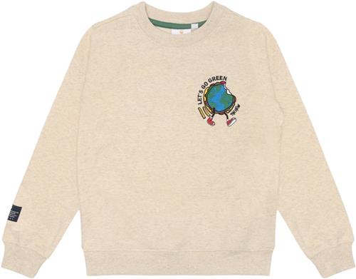 Se The New Tnleonel Sweatshirt Str 98-104 cm/3-4 år - Oatmeal Melange Sweatshirts Bomuld hos Magasin ved Magasin