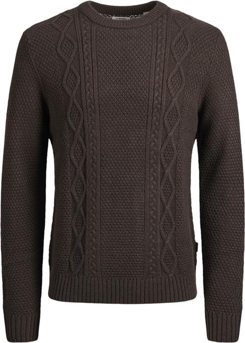 Se JJ-REBEL Jrebjosh Knit Crew Neck Mand Mulch Sweaters Regular Fit Str L - hos Magasin ved Magasin