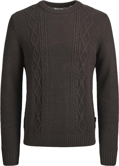 Se JJ-REBEL Jrebjosh Knit Crew Neck Mand Mulch Sweaters Regular Fit Str XXL - hos Magasin ved Magasin