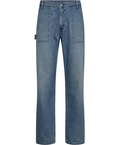 Se Levi's 555 Relaxed Strt Utility Every Mand Blå Jeans Straight Fit Str W32 / L32 - hos Magasin ved Magasin