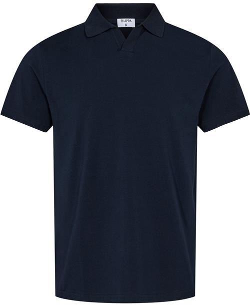 Se Filippa K Stretch Cotton Polo Tshirt Mand Navy Kortærmede Poloer Str S - Lycra hos Magasin ved Magasin