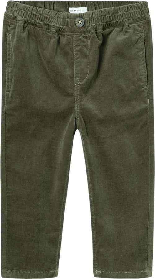 Se Name It Nmmben Tapered Cord Pant 4632yt N Str 104 - Tea Leaf Bukser hos Magasin ved Magasin