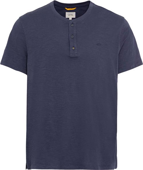 Se Camel Active NOS Henley 1/2 Mand Night Blue Kortærmede T-shirts Str XXL - hos Magasin ved Magasin