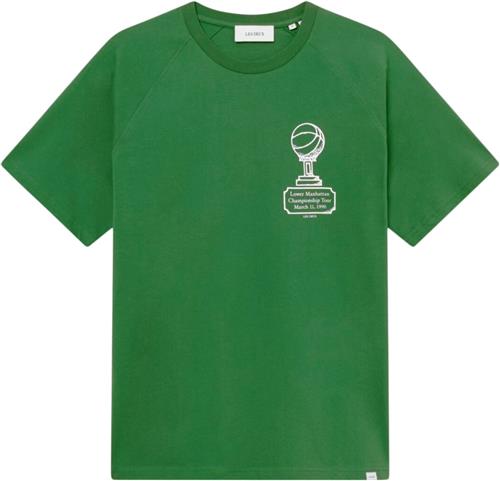 Les Deux Tournament Tshirt Mand Vintage Green/white Kortærmede T-shirts Str XL - hos Magasin