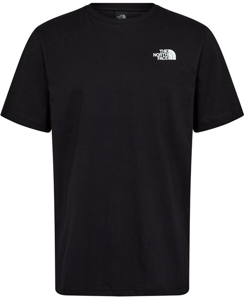 The North Face M S/S Redbox TEE TNF Black Mand Sort Kortærmede T-shirts Str L - Bomuld hos Magasin