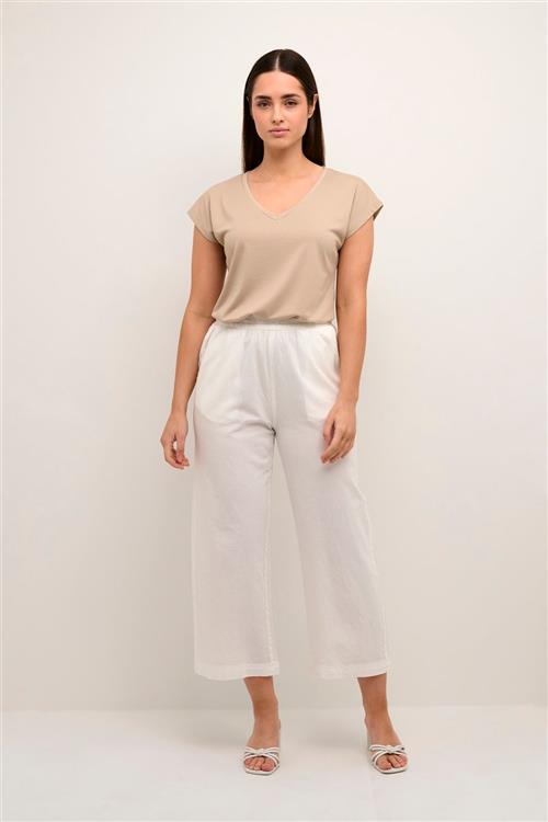 Se Kaffe Kanaya Culotte Pants Kvinde Chalk Bukser Med Brede Ben Str 40 - hos Magasin ved Magasin