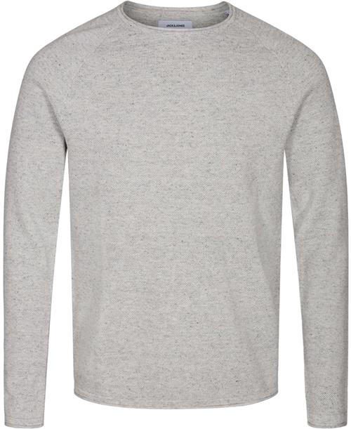 Se Jack & Jones Jjehill Knit Crew Neck Noos Mand Grå Sweaters Str XS - hos Magasin ved Magasin