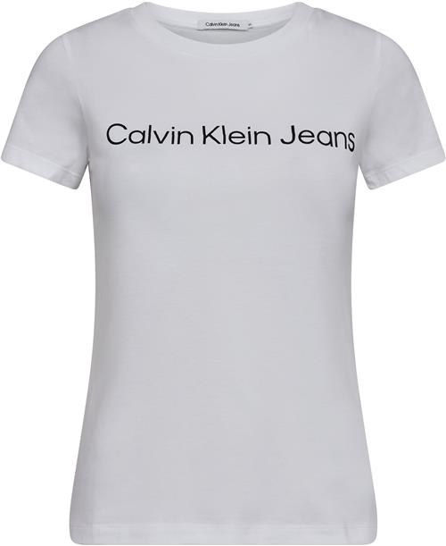 Se Calvin Klein Slim fit Tshirt With Logo Kvinde Yaf Kortærmede T-shirts Str S - Bomuld hos Magasin ved Magasin