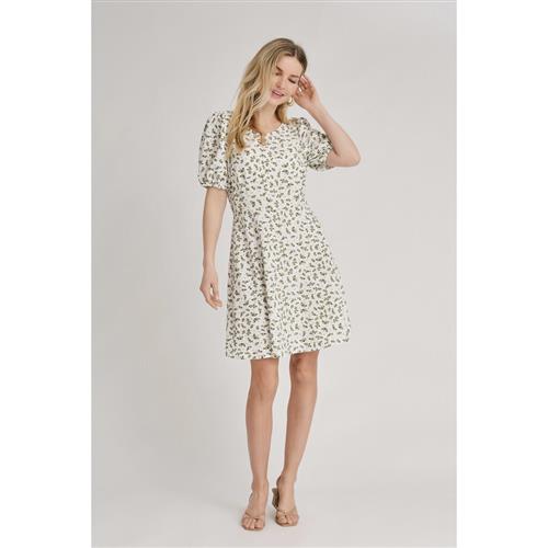 A-VIEW Gino Dress Kvinde White/green Korte Kjoler Str 34 - hos Magasin