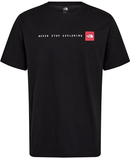 The North Face M S/S Never Stop Exploring TEE TNF Mand Sort Kortærmede T-shirts Str XL - Bomuld hos Magasin