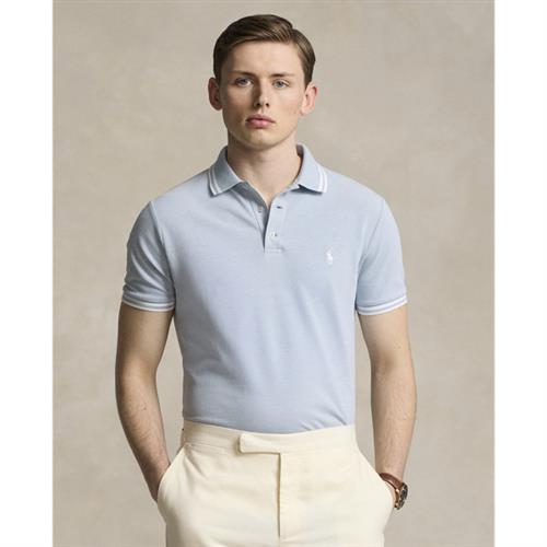 Polo Ralph Lauren Stretch Meshssl-psh Mand Vessel Blue/white Kortærmede Poloer Str S - hos Magasin