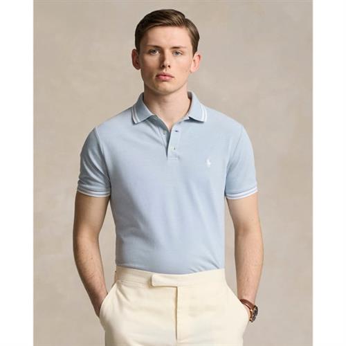 Polo Ralph Lauren Stretch Meshssl-psh Mand Vessel Blue/white Kortærmede Poloer Str XXL - hos Magasin