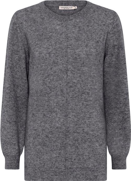 Micha Jumper_ Elaine Cashmere Kvinde D.Grey Mel Sweaters Str M Cashmere - hos Magasin