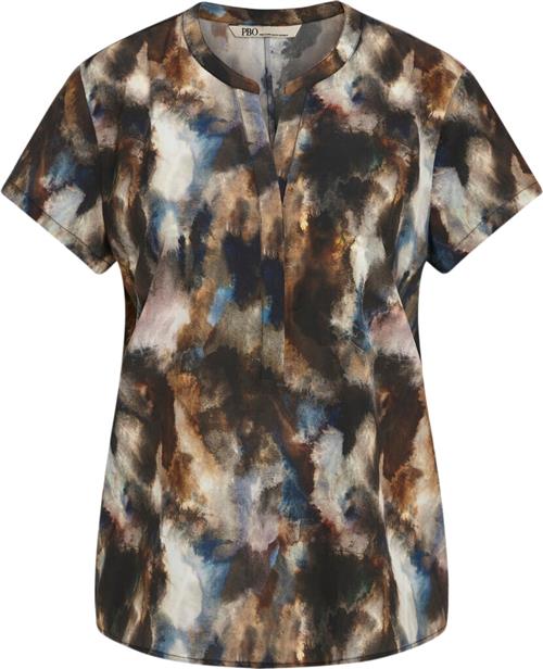 PBO ¤ Blaine top ¤ Kvinde Dark Abstract Toppe Str 46 - hos Magasin