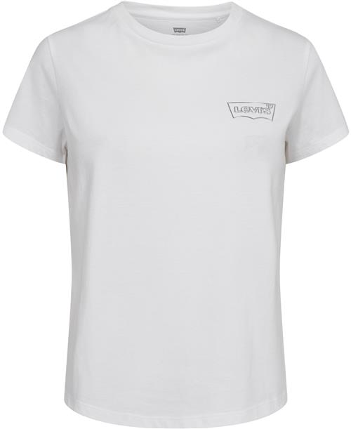 Levi's THE Perfect TEE Shimmer BW OUT Kvinde Whites Kortærmede T-shirts Str XS - Bomuld hos Magasin