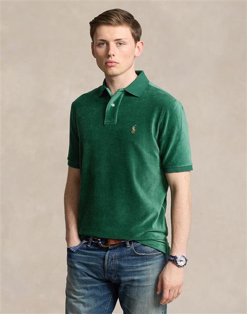 Polo Ralph Lauren Knit Corduroyssl-psh Mand Moss Agate Kortærmede Poloer Str M - hos Magasin