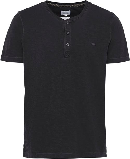 Camel Active NOS Henley Mand Asphalt Kortærmede T-shirts Str L - Bomuld hos Magasin