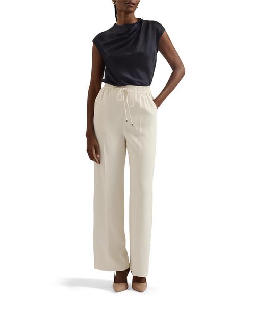 Se Ted Baker Liliaah Wide Leg Jogger Kvinde Ivory Bukser Med Brede Ben Str L /4 - hos Magasin ved Magasin