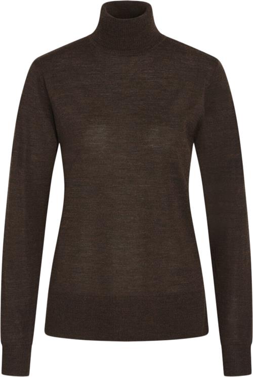 Bruuns Bazaar Charlenebbroll Neck Knit Kvinde Delicioso Sweaters Str L - hos Magasin