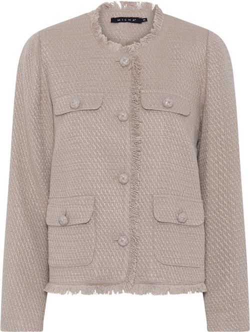 Micha Jacket_ Soft Tweed Jacket Kvinde Camel Overgangsjakker Str 36 - hos Magasin