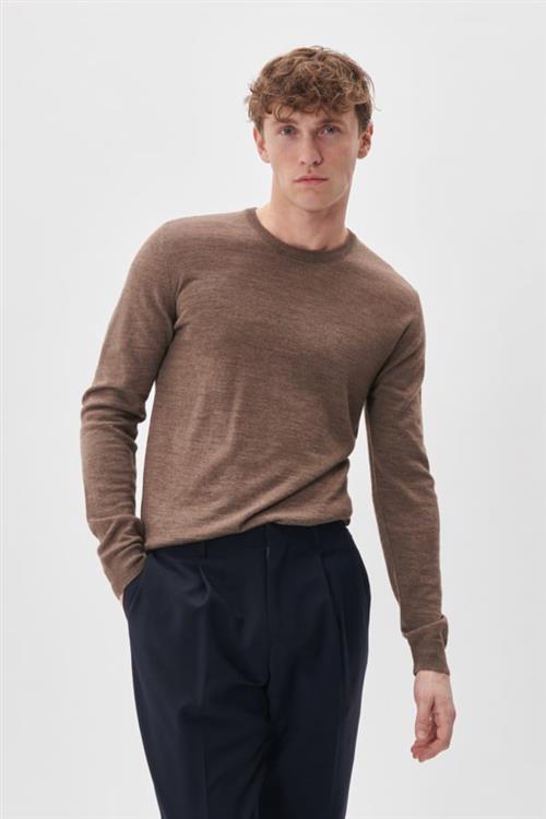 Se Matinique Mapetro Mand Morel Melange Sweaters Regular Fit Str XL - hos Magasin ved Magasin