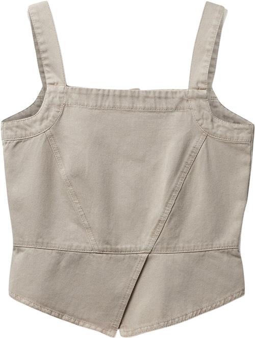 Blanche Dallasbl Top Kvinde Oxford Tan Toppe Str 42 - Denim hos Magasin