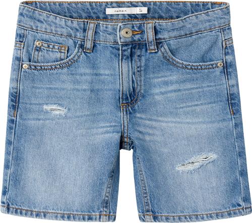 Se Name It Nkmsilas Loose DNM L Shorts 7998be Str 152 - Blå Shorts & Bloomers Denim hos Magasin ved Magasin