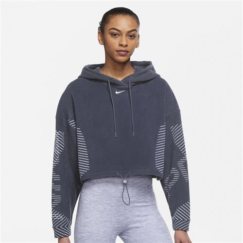 Nike Pro Therma Fit Adv Cropped Fleece Traeningshaettetroje M - Hættetrøjer & Sweatshirts hos Magasin