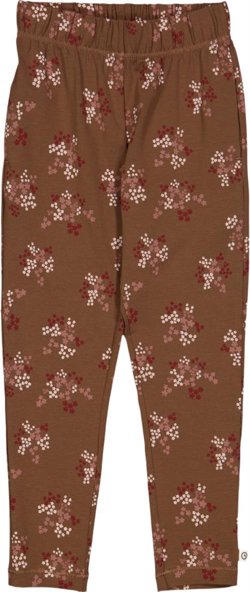 Se Müsli by Green Cotton Flora Pants Str 110 - Bark/ Cabernet/ Nightingale Bukser Bomuld hos Magasin ved Magasin